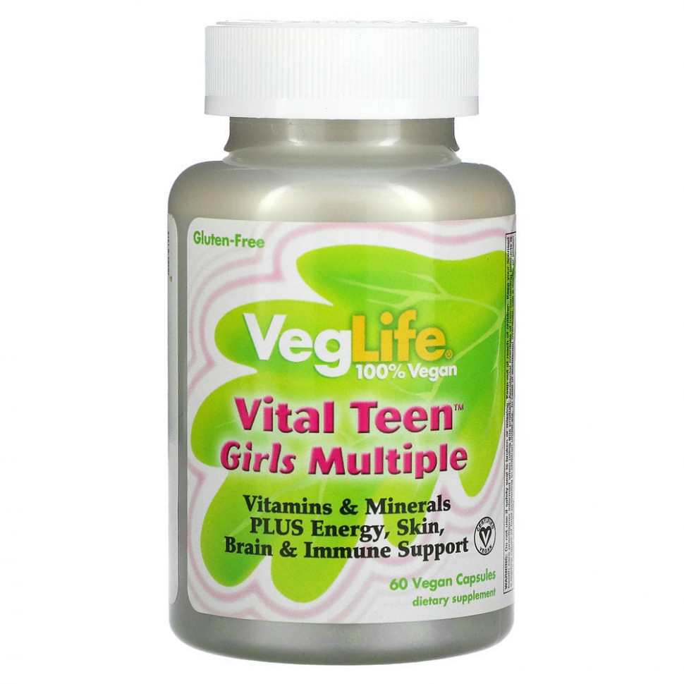   VegLife, Vital Teen Girls Multiple, 60     -     , -  