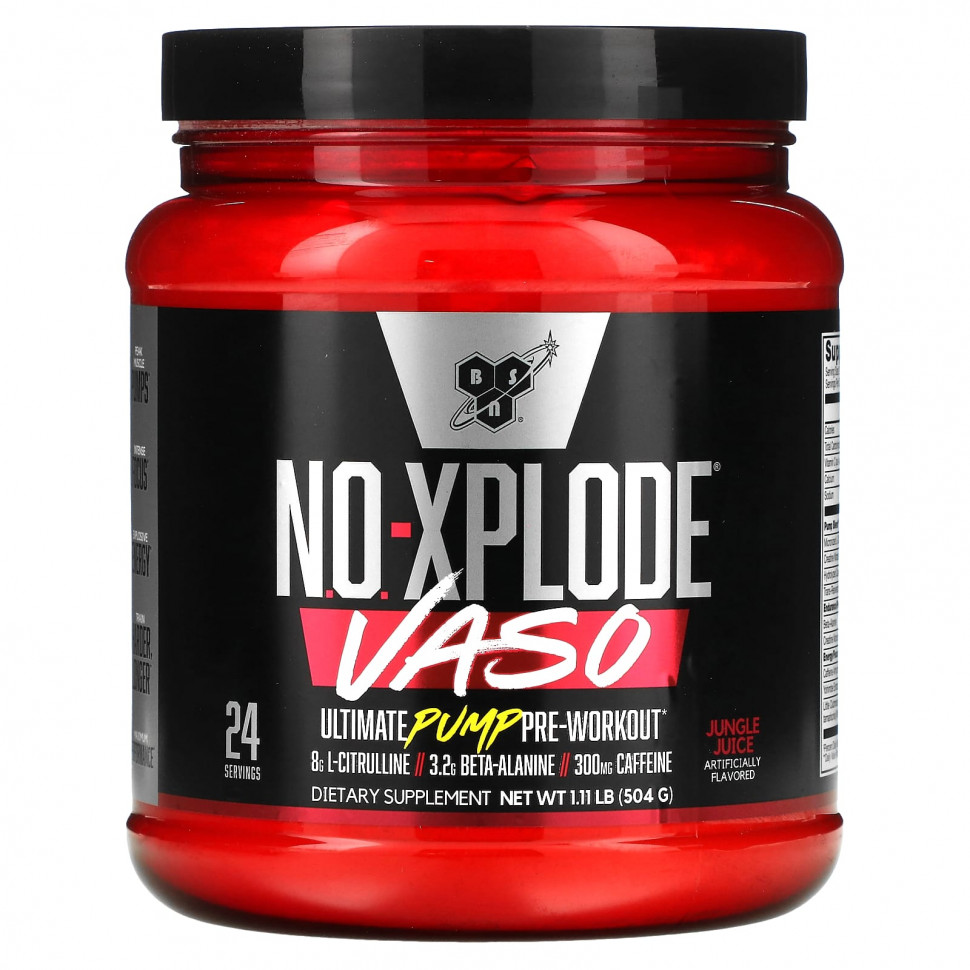   BSN, No-Xplode VASO, Ultimate Pump  ,   , 504  (1,11 )   -     , -  