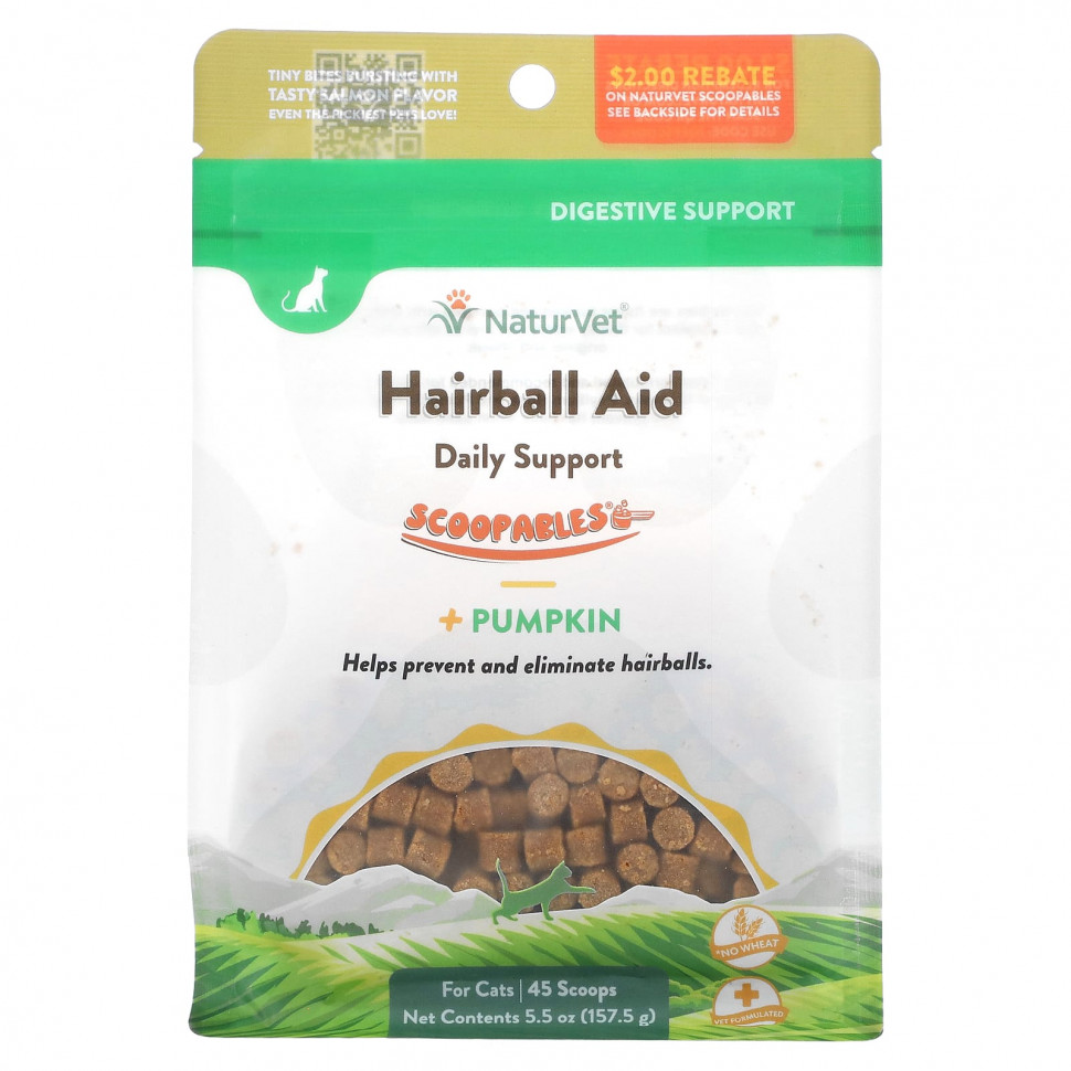   NaturVet, Scoopables,   Hairball Aid + ,  , , 45  , 157,5  (5,5 )   -     , -  