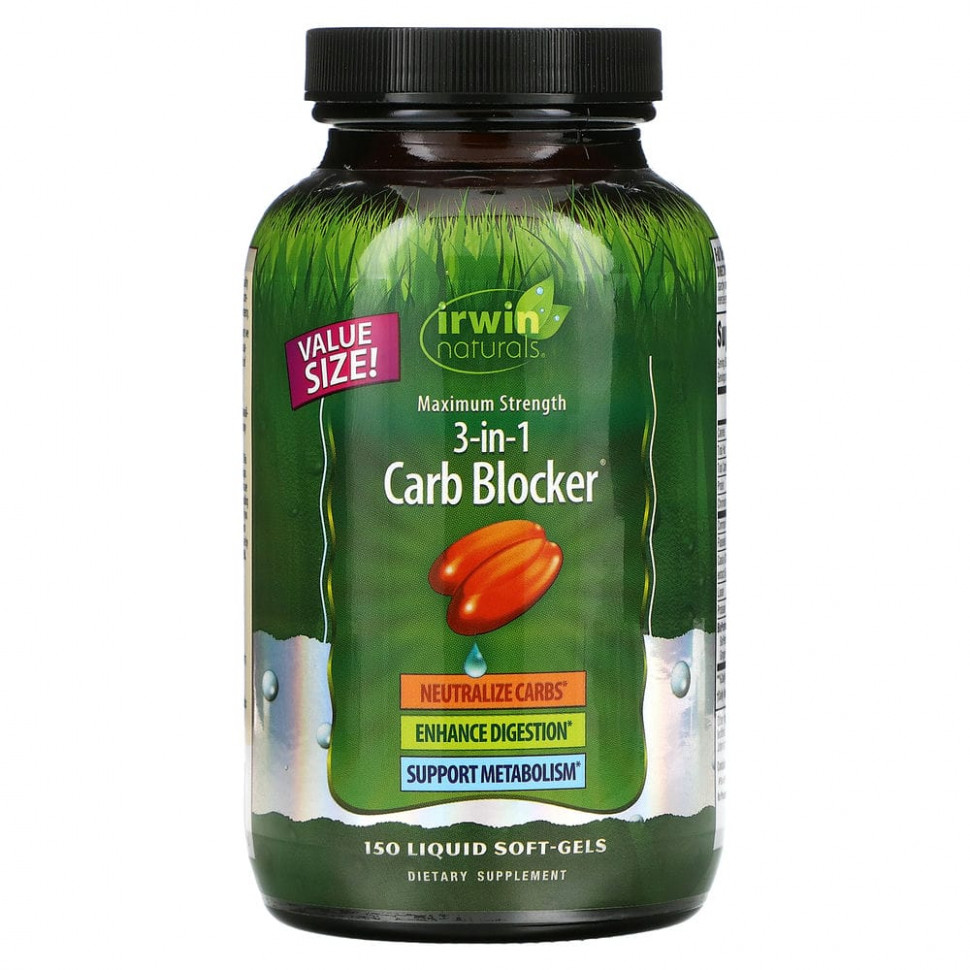   Irwin Naturals, 3-in-1 Carb Blocker,   3--1,  , 150     -     , -,   