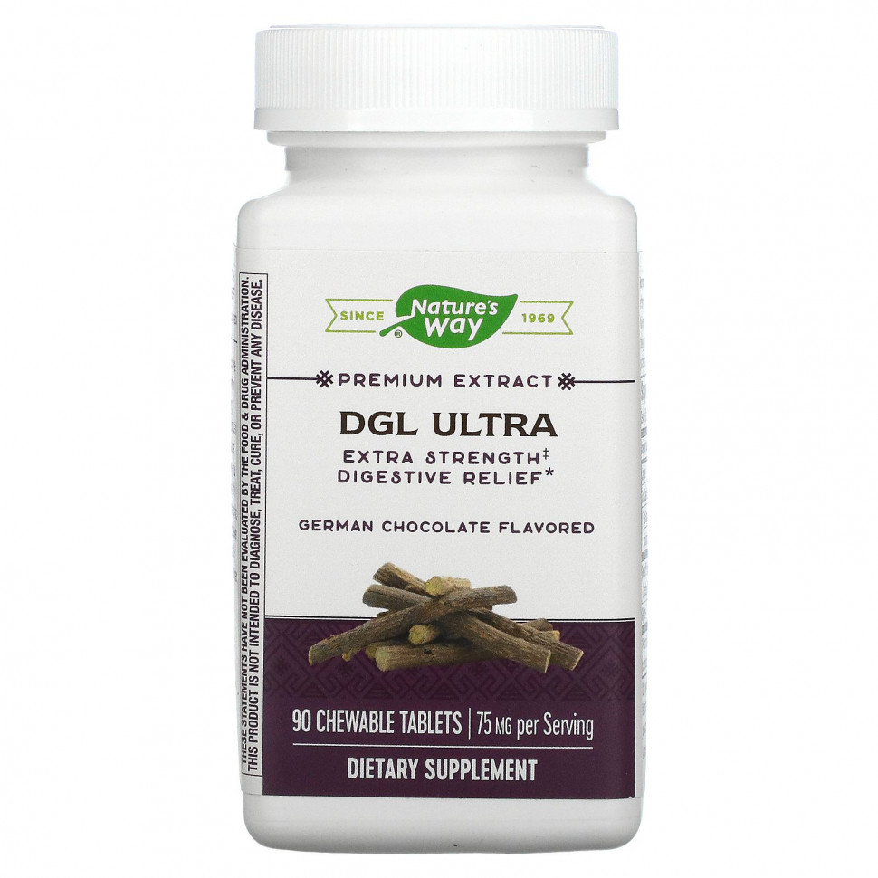  Nature's Way, DGL Ultra, Extra Strength   ,  , 75 , 90    IHerb ()