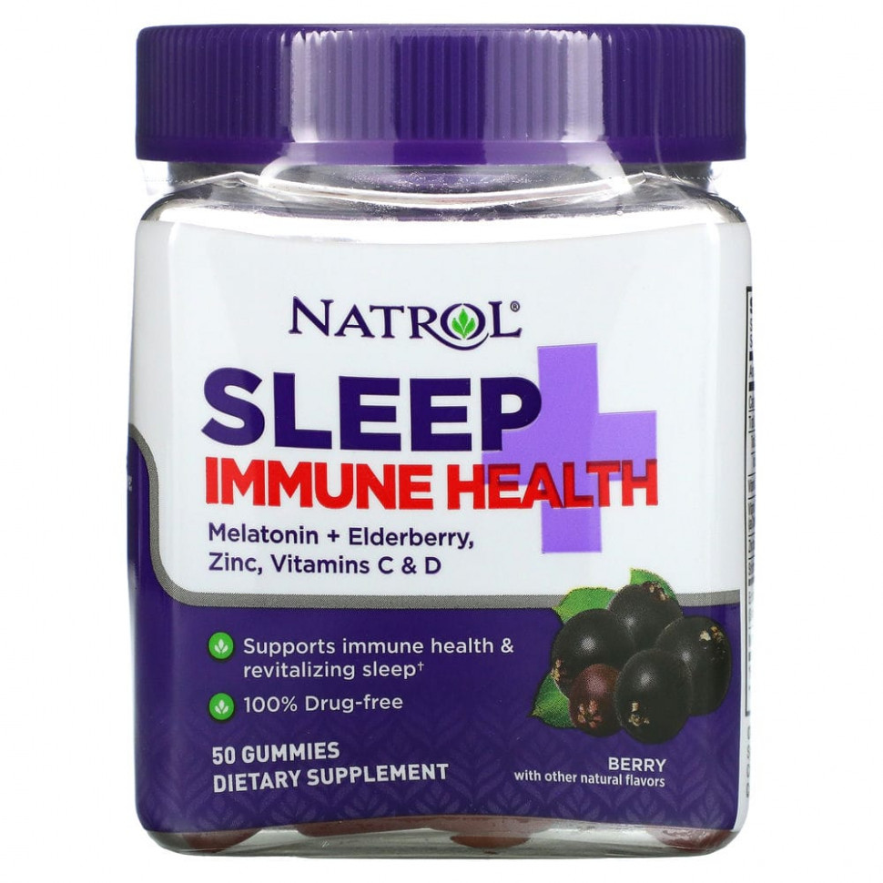   Natrol, Sleep + Immune Health, Berry, 50     -     , -  