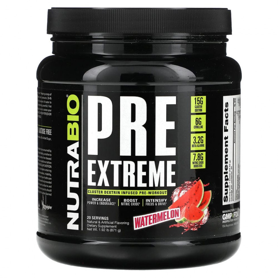   Nutrabio Labs, PRE Extreme, , 871  (1,92 )   -     , -  