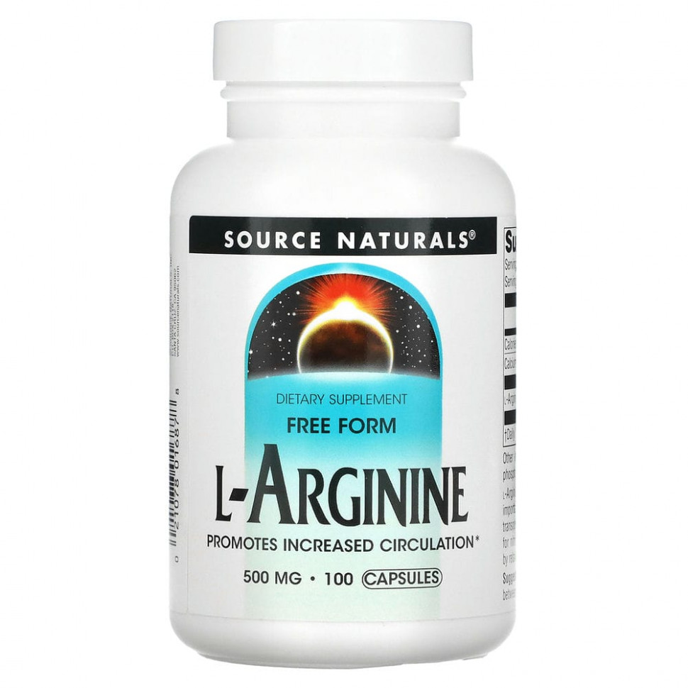   Source Naturals, L-,   , 500 , 100    -     , -  