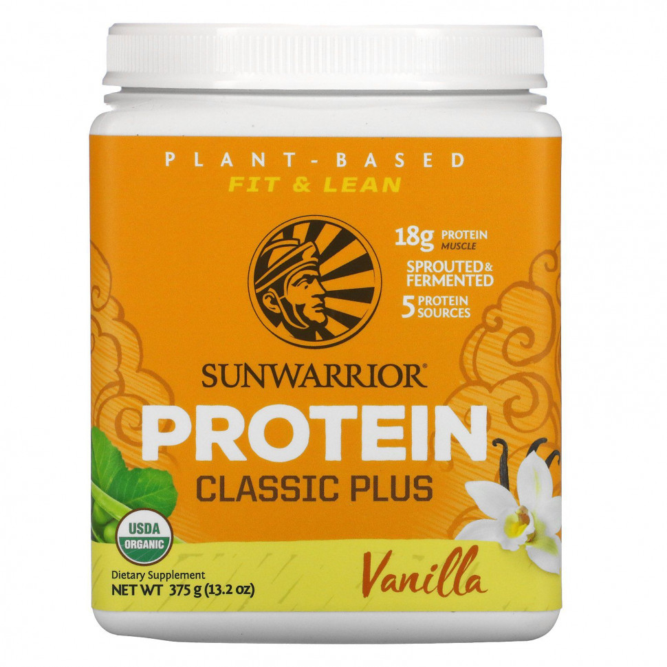   Sunwarrior, Protein Classic Plus,    ,  , 375  (13,2 )   -     , -  