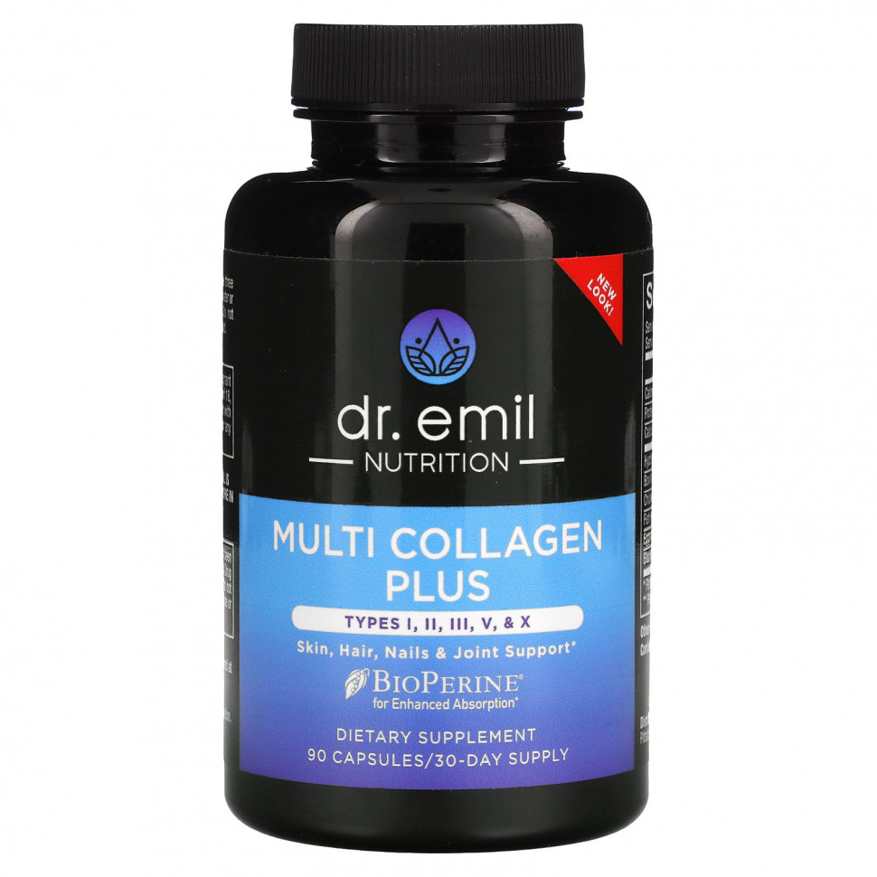   Dr Emil Nutrition, Multi Collagen Plus,  I, II, III, V  X, 90    -     , -  