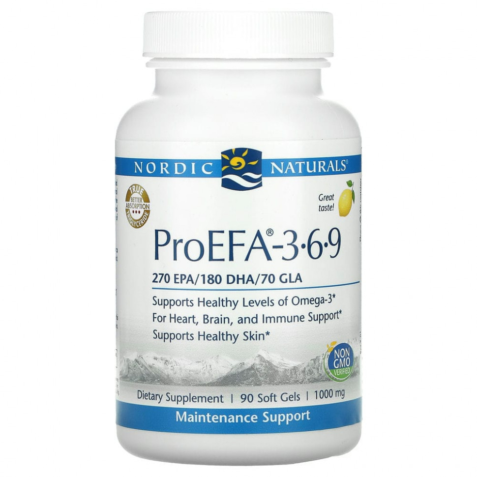   Nordic Naturals, ProEFA 3-6-9, , 1000 , 90     -     , -  