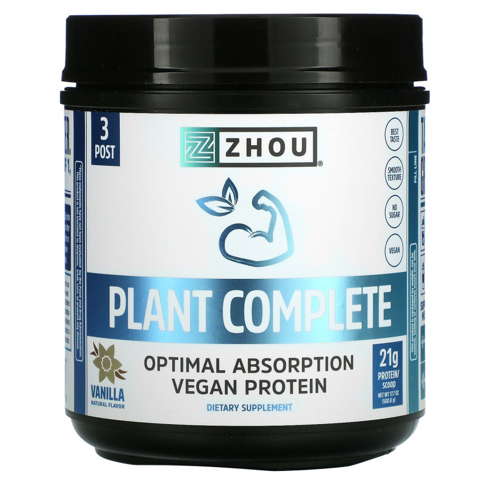   Zhou Nutrition, Plant Complete,     , , 500,8  (17,7 )   -     , -  