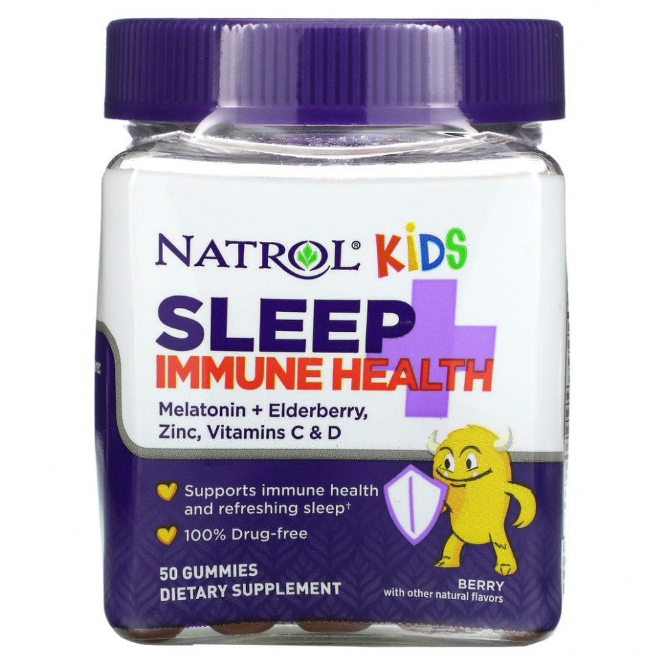   Natrol, Kids, Sleep + Immune Health, Berry, 50     -     , -  