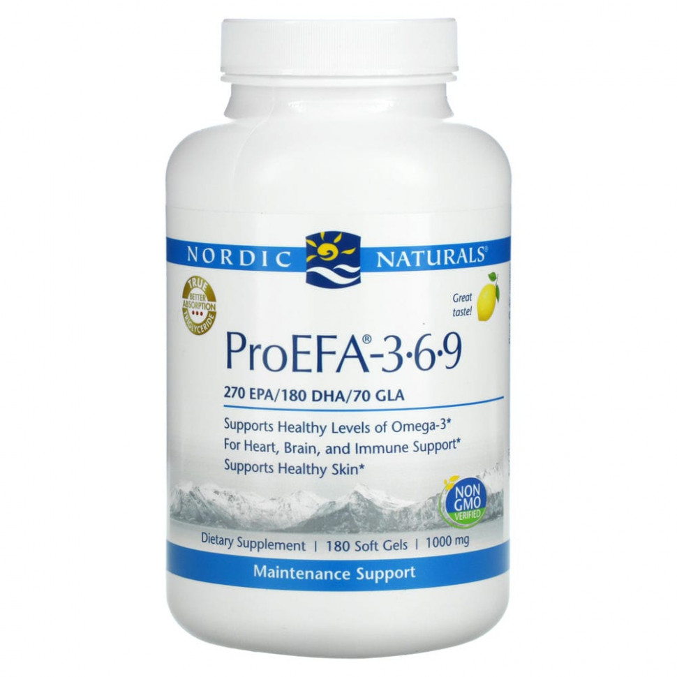   Nordic Naturals, ProEFA  3-6-9,  , 1000 , 180     -     , -  