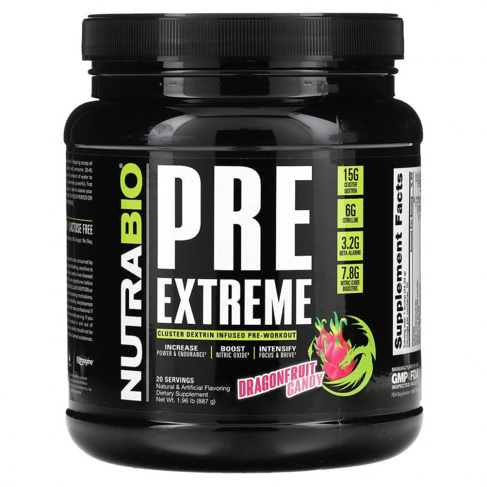   Nutrabio Labs, PRE Extreme,    , 887  (1,96 )   -     , -  