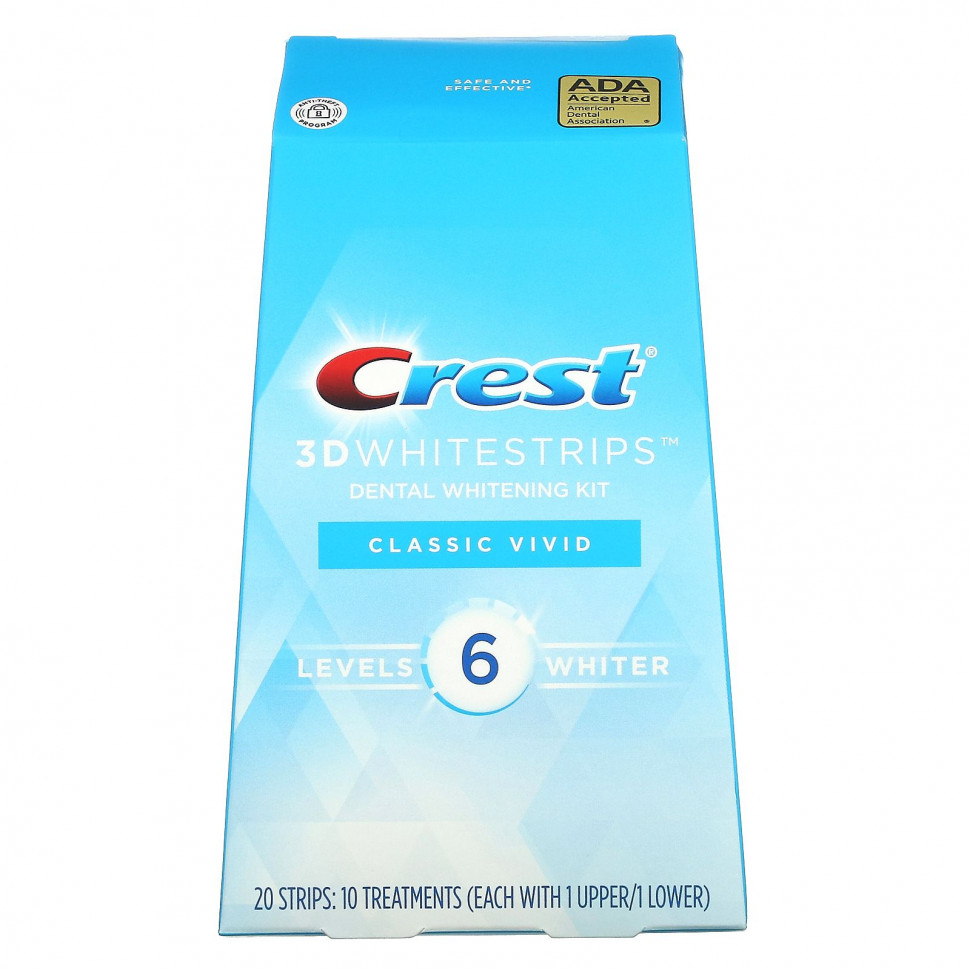   Crest, 3D Whitestrips, Classic Vivid,    , 20    -     , -  