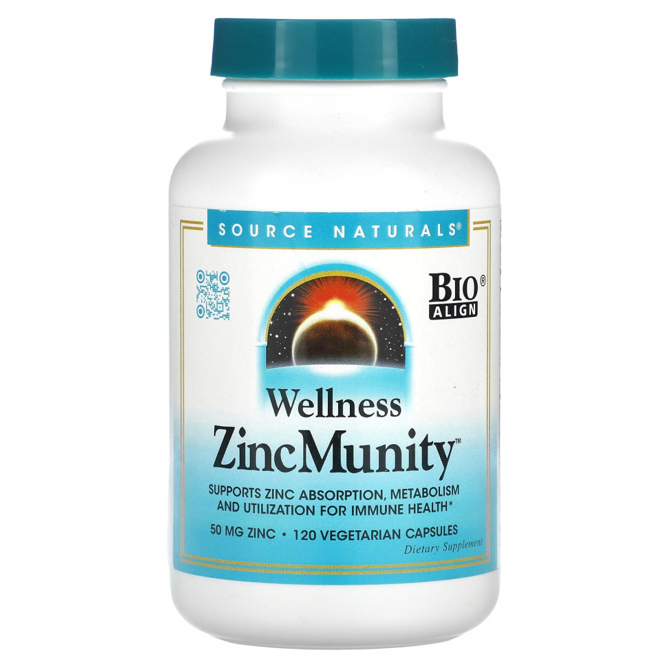   Source Naturals, Wellness ZincMunity, 50 , 120     -     , -  