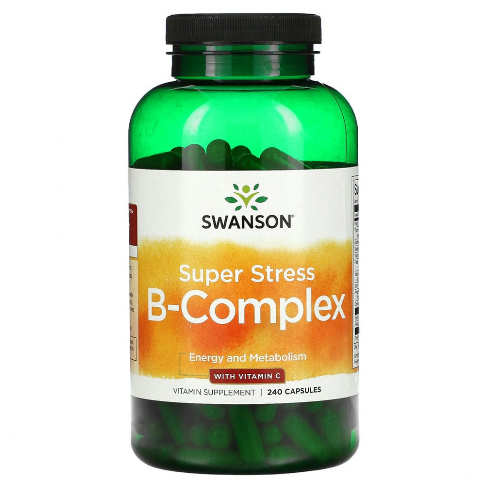   Swanson, Super Stress B-Complex   C, 240    -     , -,   