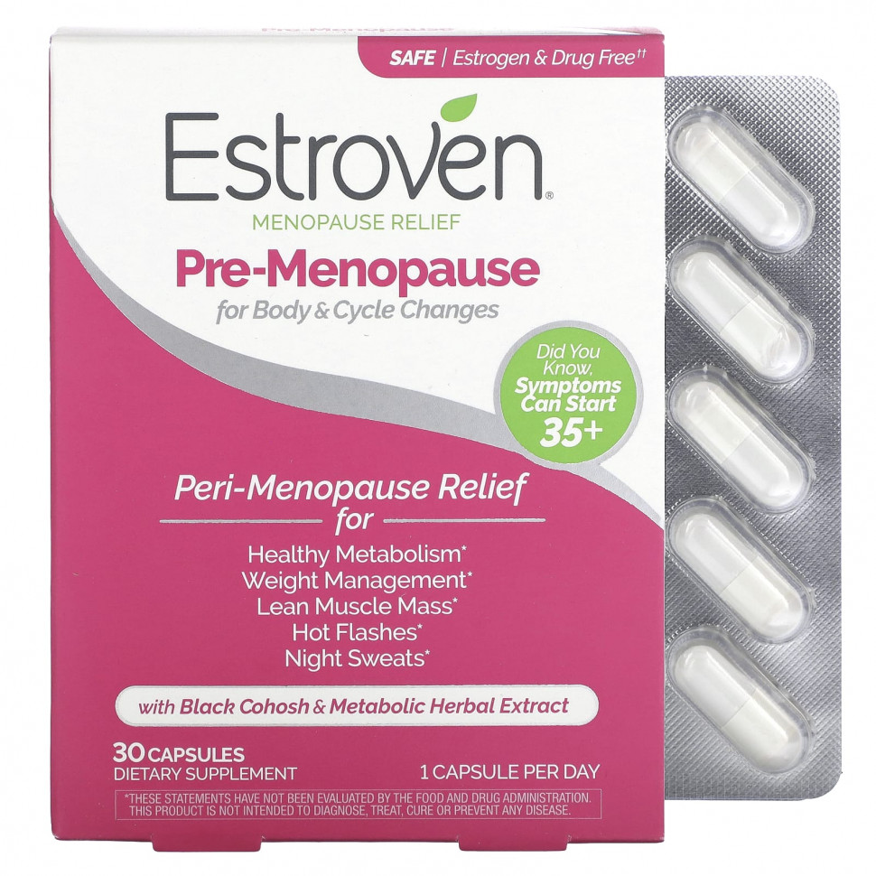   Estroven, Menopause Relief, Pre-Menopause, 30    -     , -  