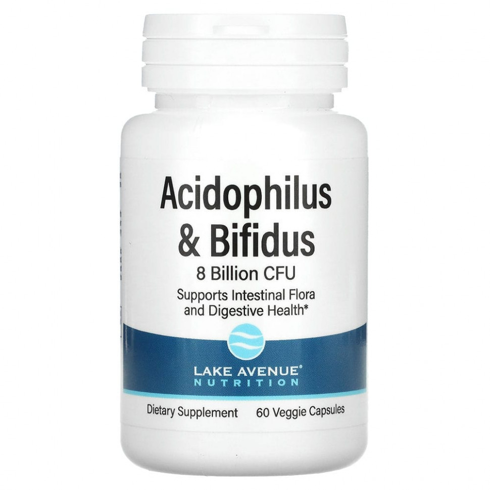   Lake Avenue Nutrition,  Acidophilus  Bifidus,  , 8  , 60     -     , -  