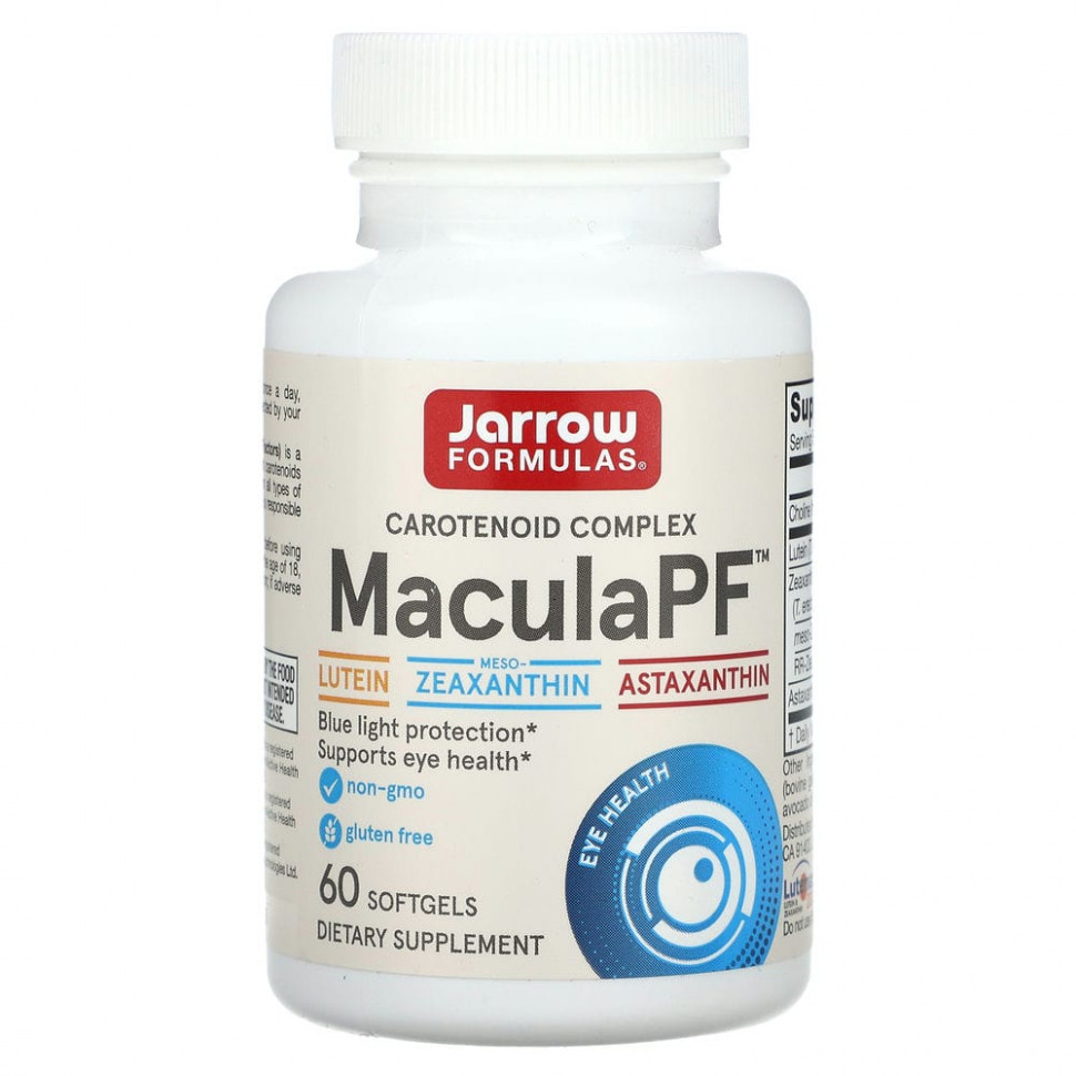   Jarrow Formulas,    , MaculaPF, Blue Light Protection, 60    -     , -  