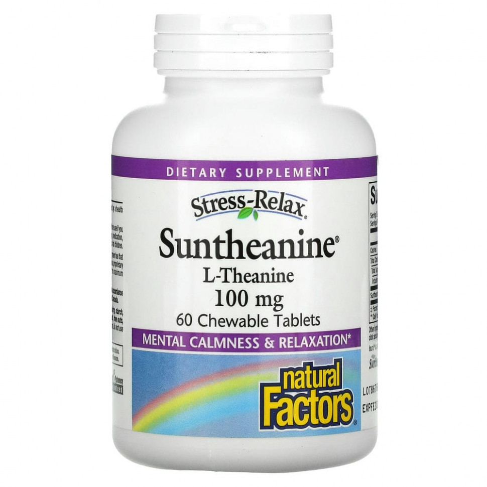   Natural Factors, Stress-Relax, Suntheanine, L-, 100 , 60     -     , -  