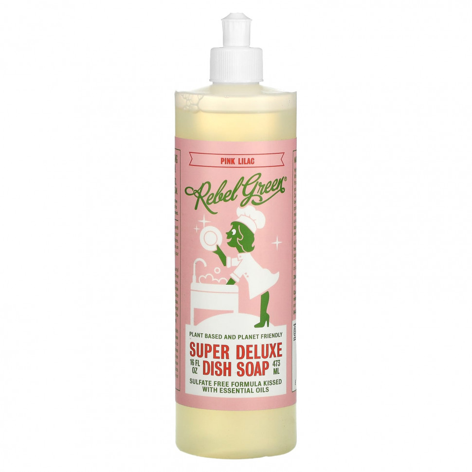   Rebel Green, Super Deluxe Dish Soap, -, 473  (16 . )   -     , -  