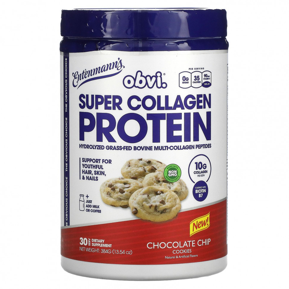   Obvi, Super Collagen Protein, Entenmann's, 384  (13,54 )   -     , -  