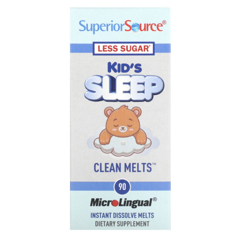   Superior Source, Kid's Sleep, Clean Melts, 90 Instant Dissolve Melts   -     , -  