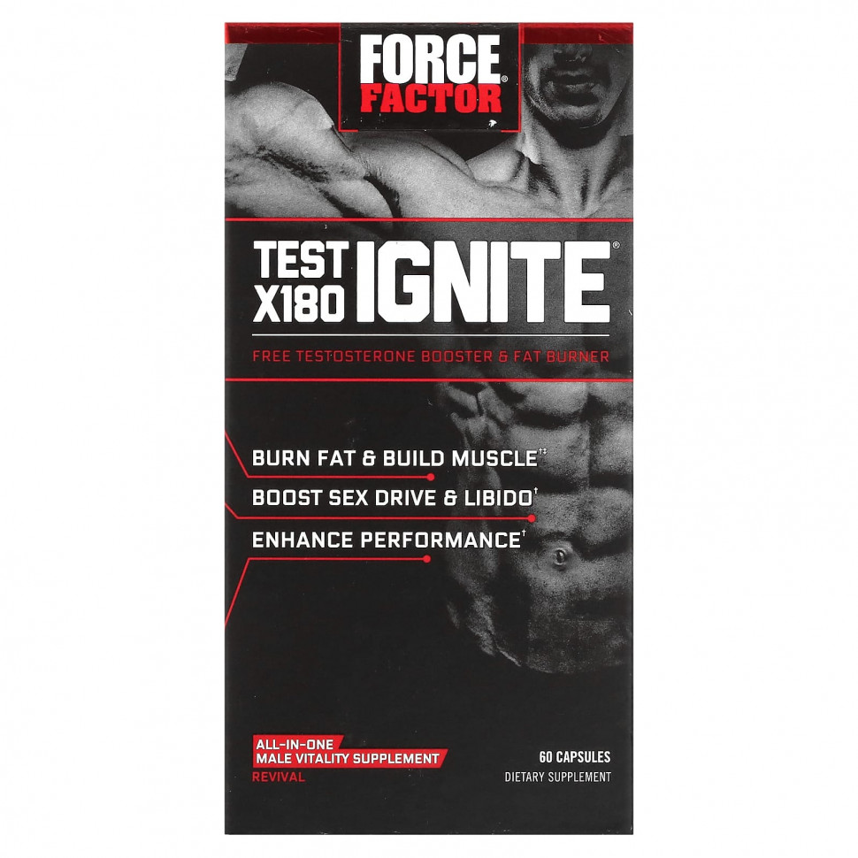  Force Factor, Test X180 Ignite,         , 60   IHerb ()