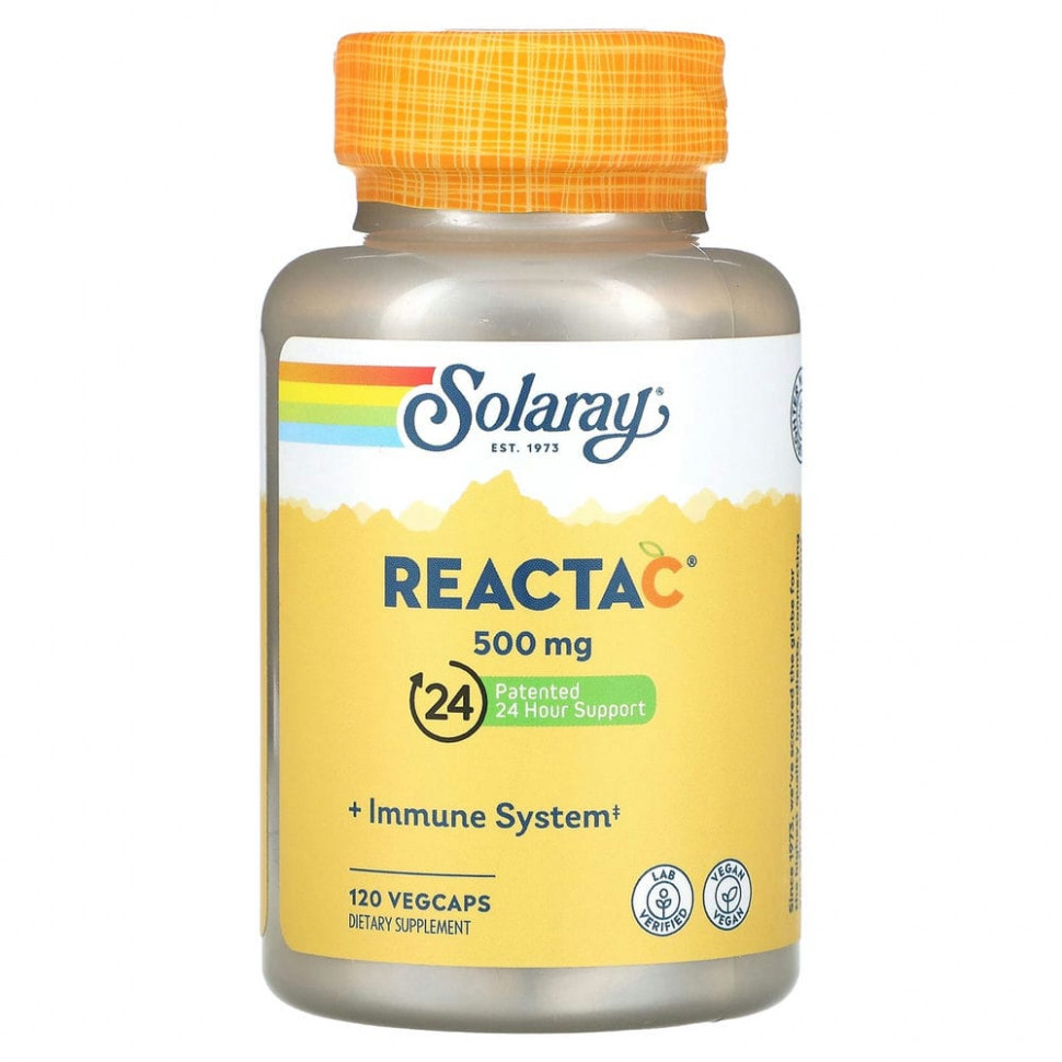   Solaray, Reacta-C, 500 , 120     -     , -,   