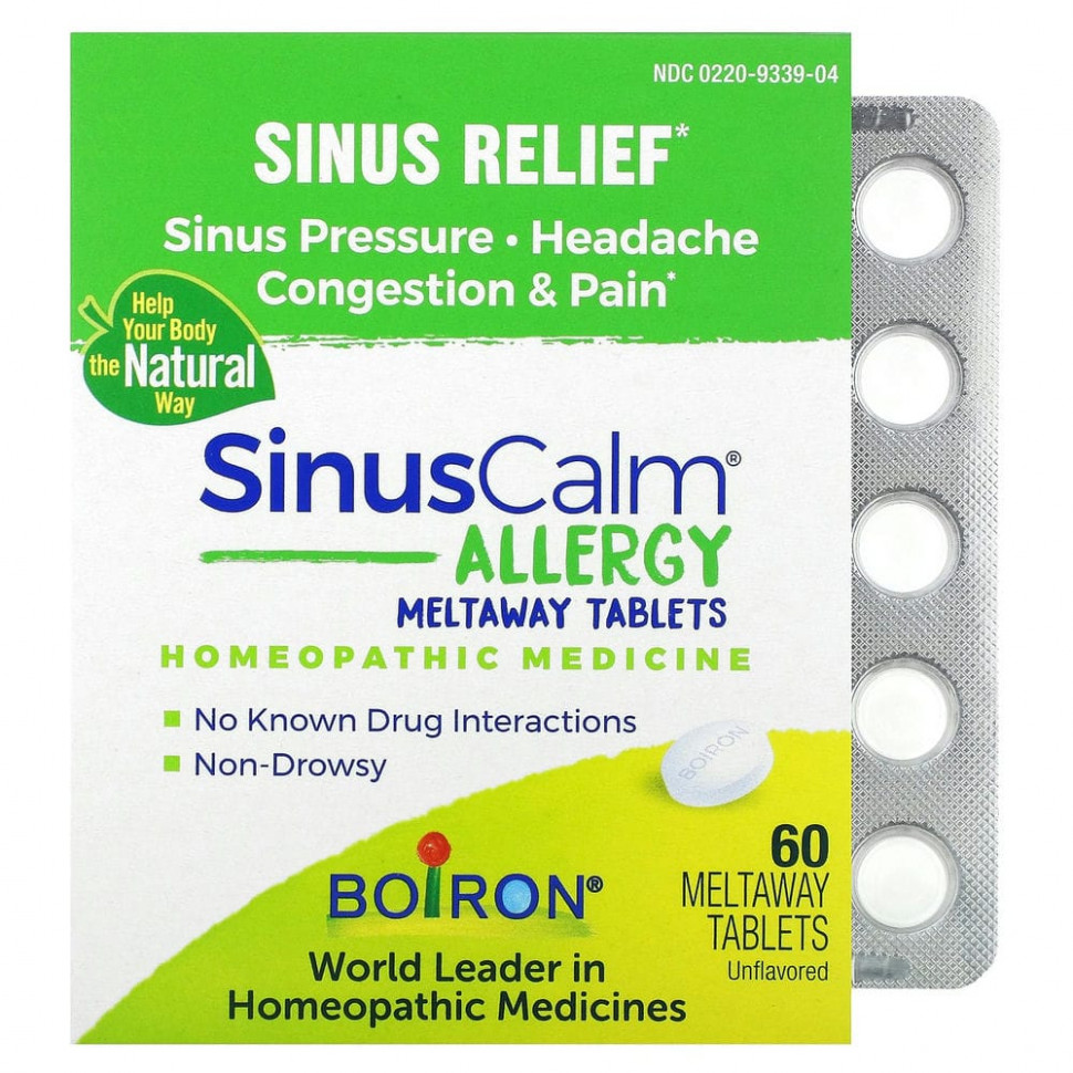   Boiron, SinusCalm Allergy,  ,  , 60  Meltaway   -     , -,   