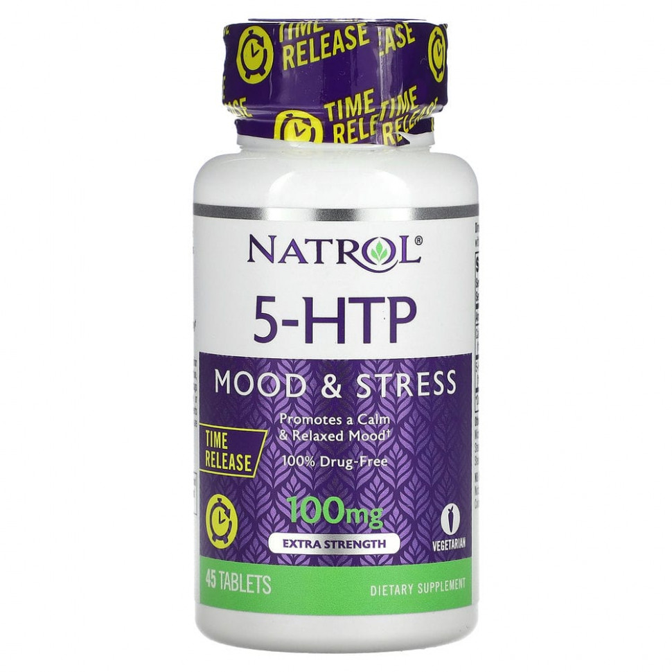   Natrol, 5-,  ,    , 100 , 45    -     , -,   