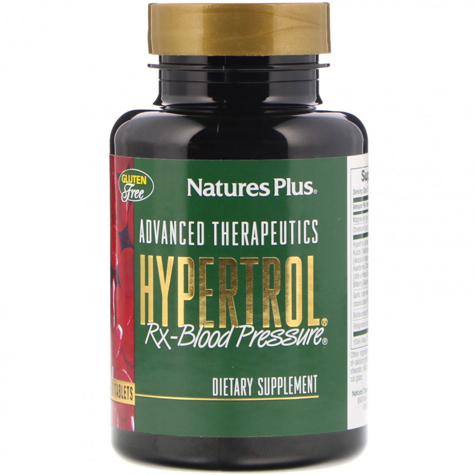   NaturesPlus, Advanced Therapeutics Hypertrol   , 60    -     , -  