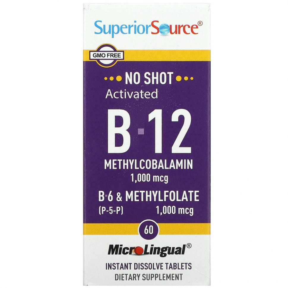  Superior Source,   B12 (),  B6 (P-5-P)  , 60   MicroLingual  IHerb ()