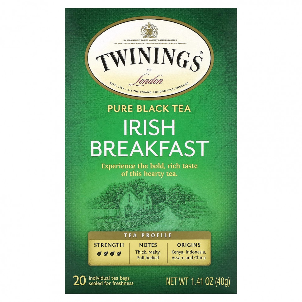   Twinings, Pure Black Tea,  , 20  , 40  (1,41 )   -     , -  