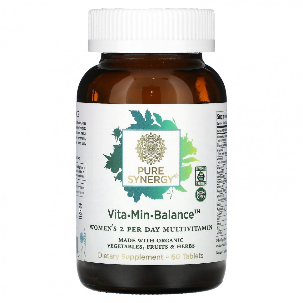   Pure Synergy, Vita-Min-Balance  , 60    -     , -  