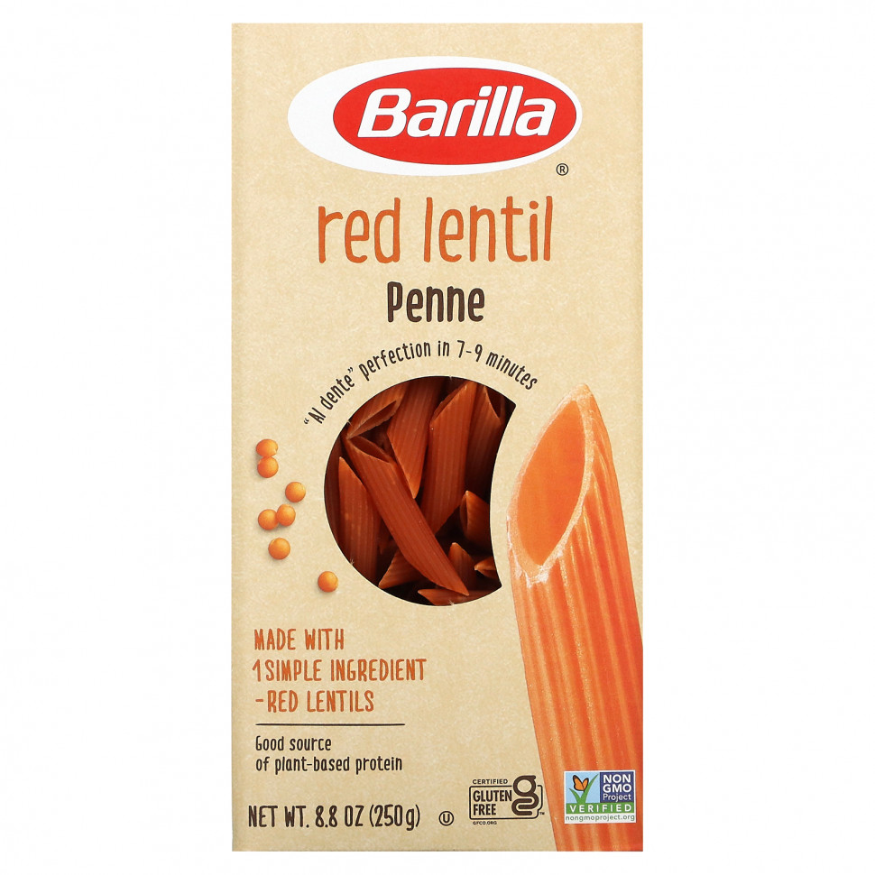   Barilla, Red Lentil Penne , 8.8 oz (250 g)   -     , -  