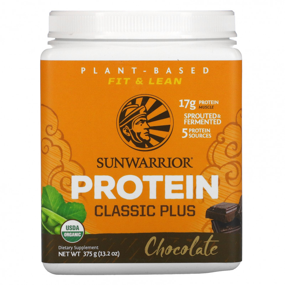   Sunwarrior, Classic Plus Protein,     , , 13,2 . (375 )   -     , -  