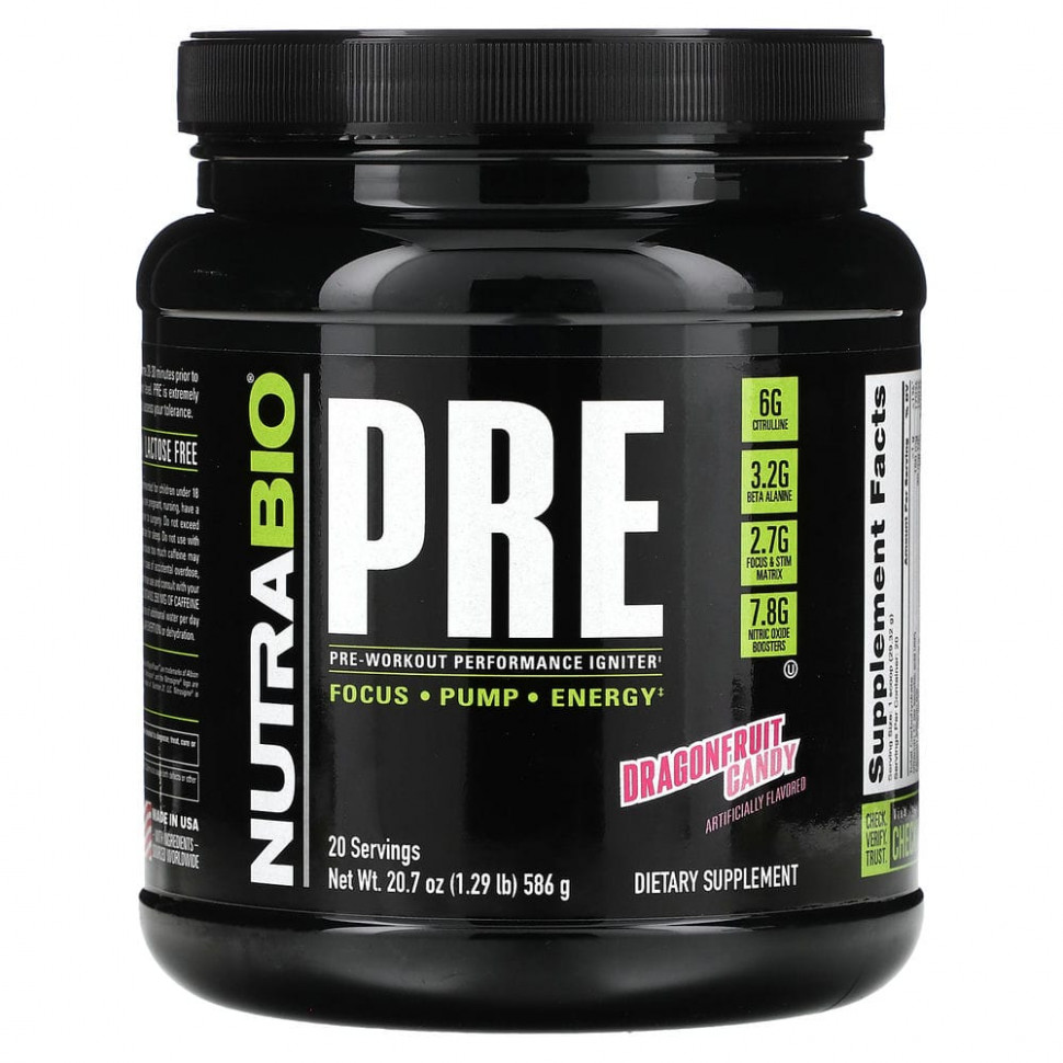   Nutrabio Labs, Pre-Workout Performance Igniter,    , 586  (1,29 )   -     , -  