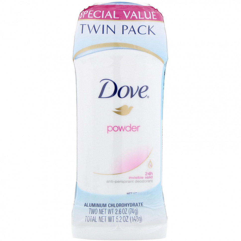   Dove, Invisible Solid Deodorant, , 2 .  , 74  (2,6 )   -     , -  