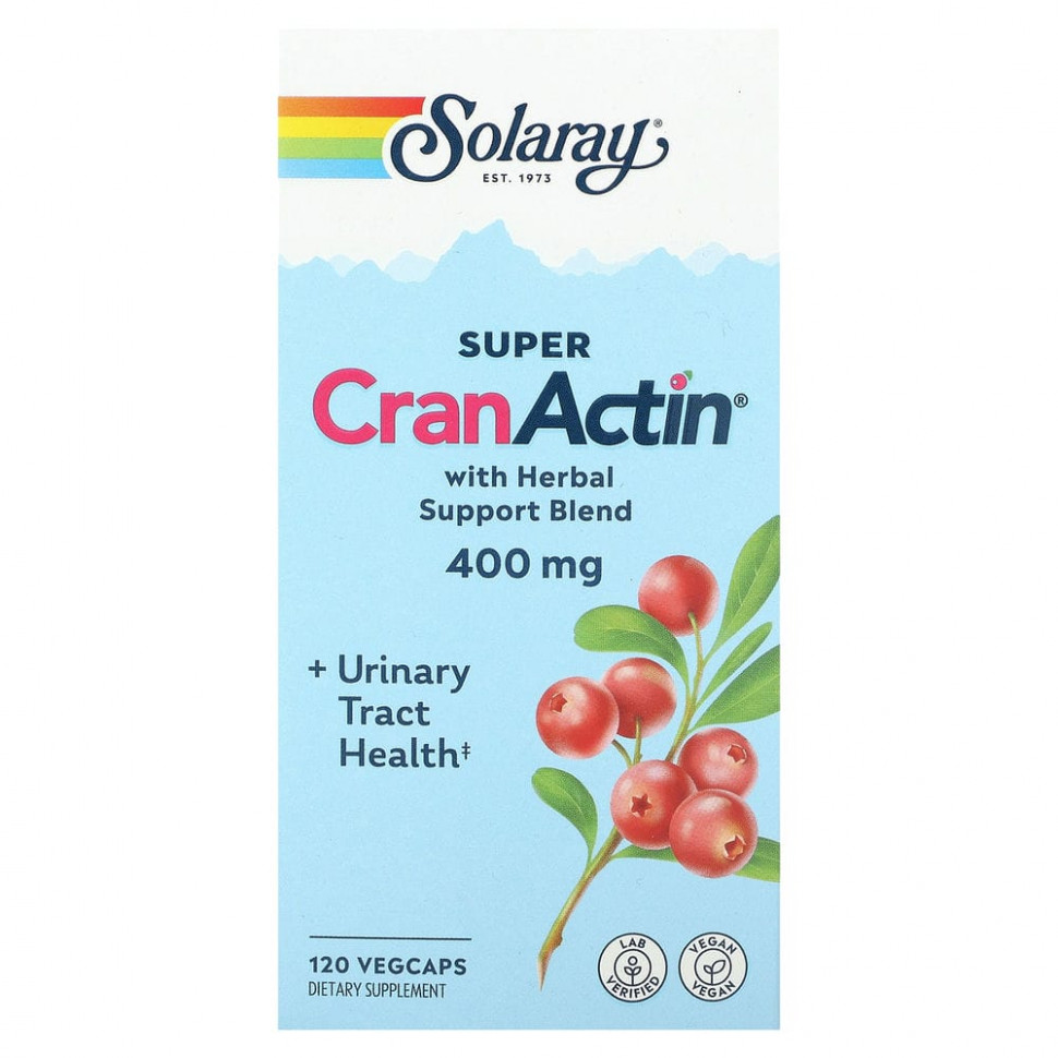   Solaray, Super CranActin   , 400 , 120     -     , -  