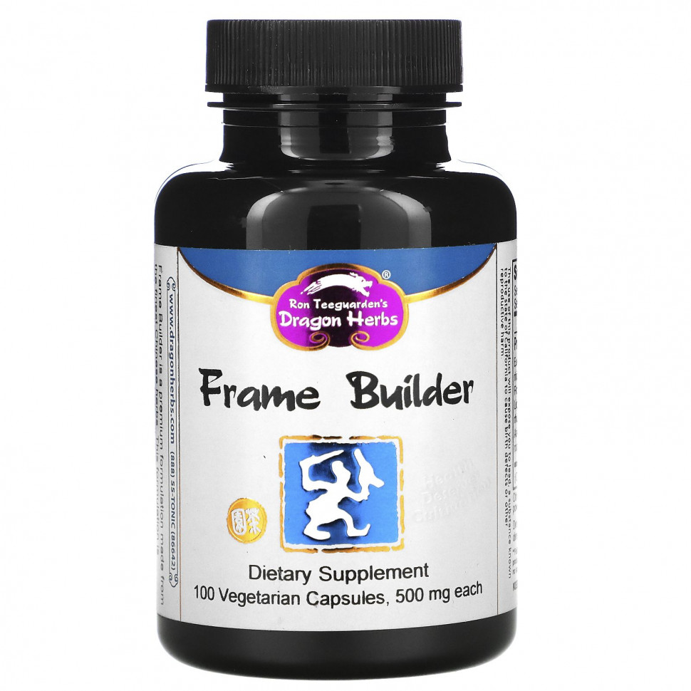   Dragon Herbs, Frame Builder, 500 mg, 100 Vegetarian Capsules   -     , -  