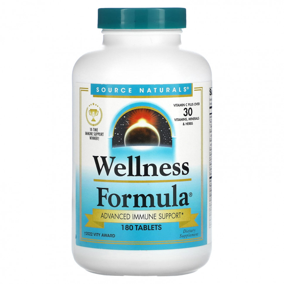   Source Naturals, Wellness Formula,   , 180    -     , -  