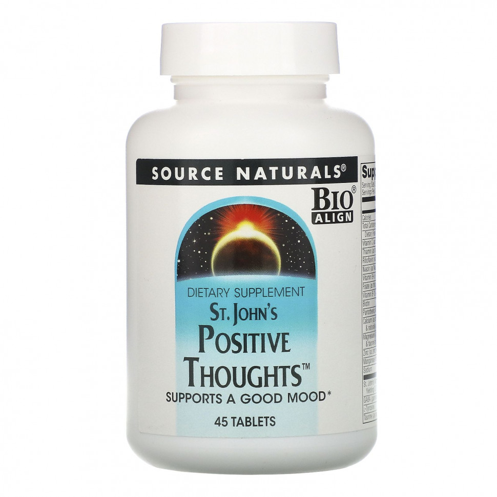   Source Naturals, St. John's Positive Thoughts, 45    -     , -  