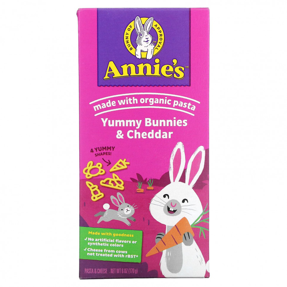   Annie's Homegrown, Bunny Pasta,       , 170  (6 )   -     , -  