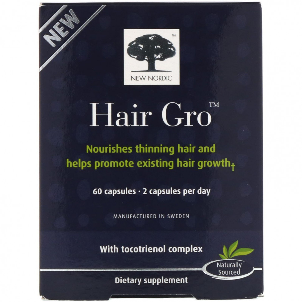   New Nordic, Hair Gro, 60    -     , -  