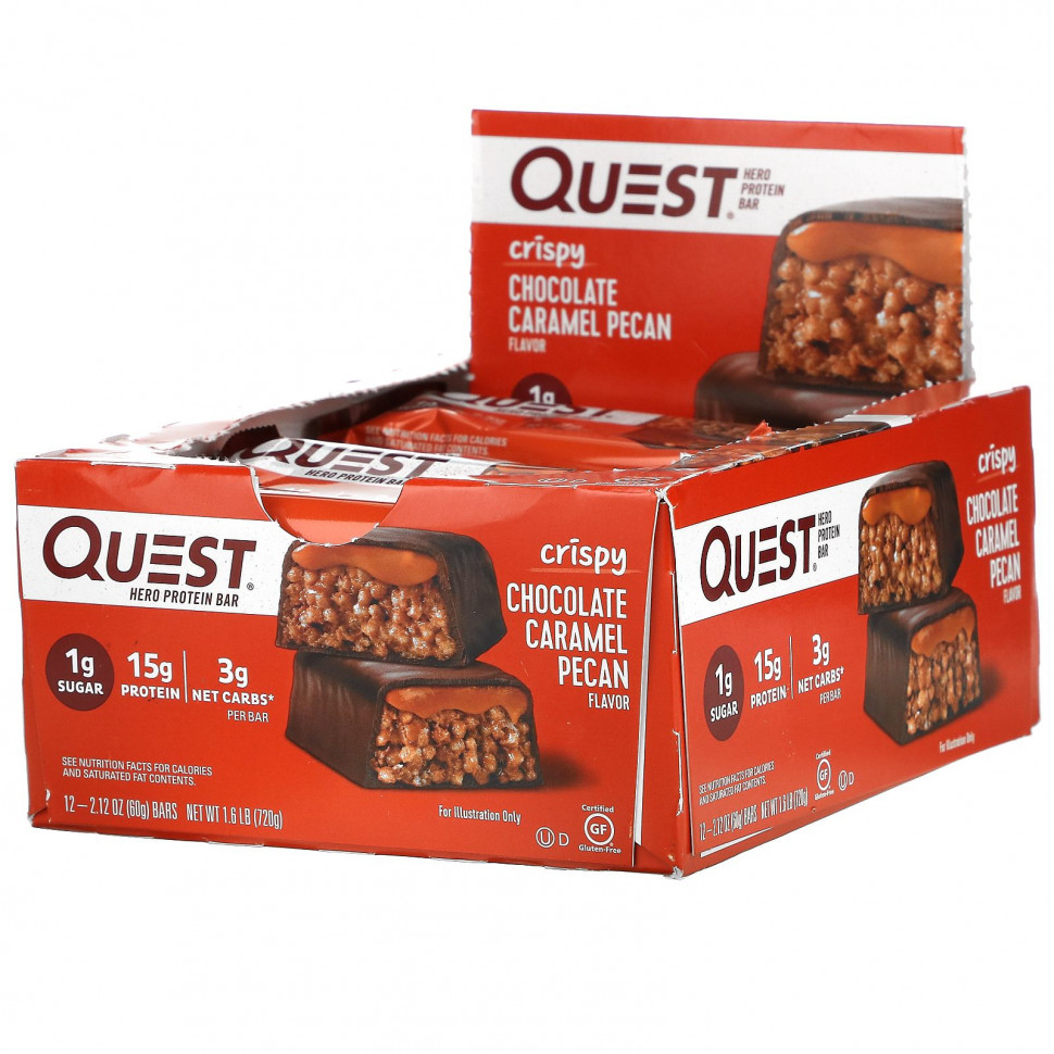   Quest Nutrition, Hero Protein Bar,      , 12 , 60  (2,12 )   -     , -,   