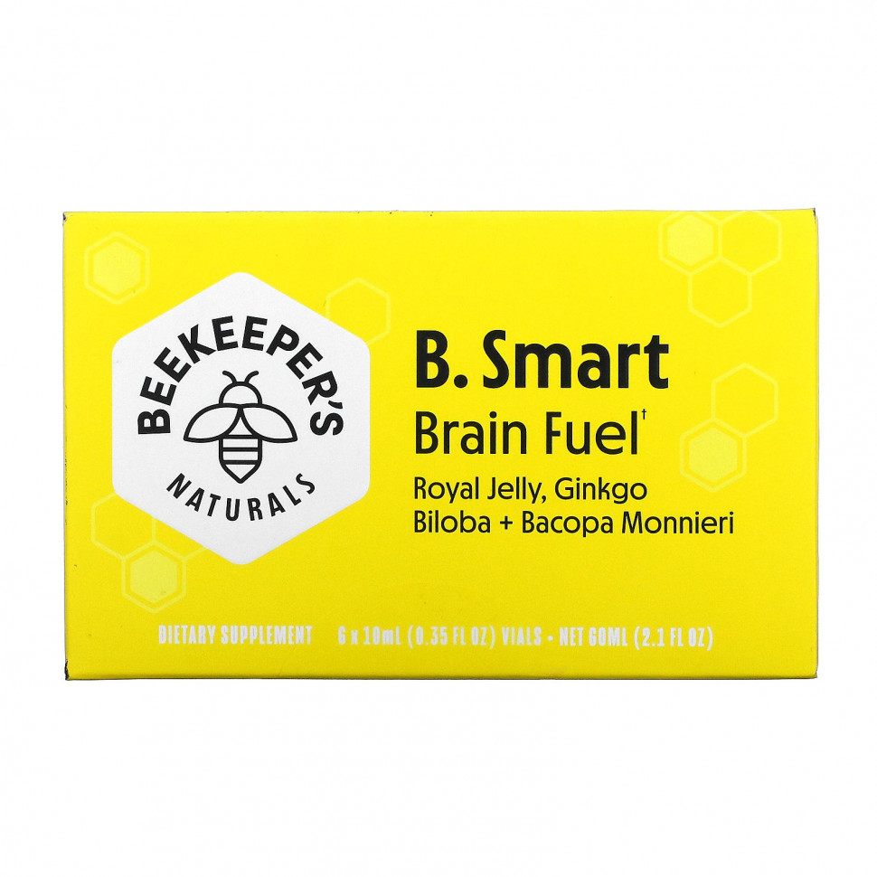   Beekeeper's Naturals, B. Smart Brain Fuel, 6   10  (0,35 . )   -     , -  