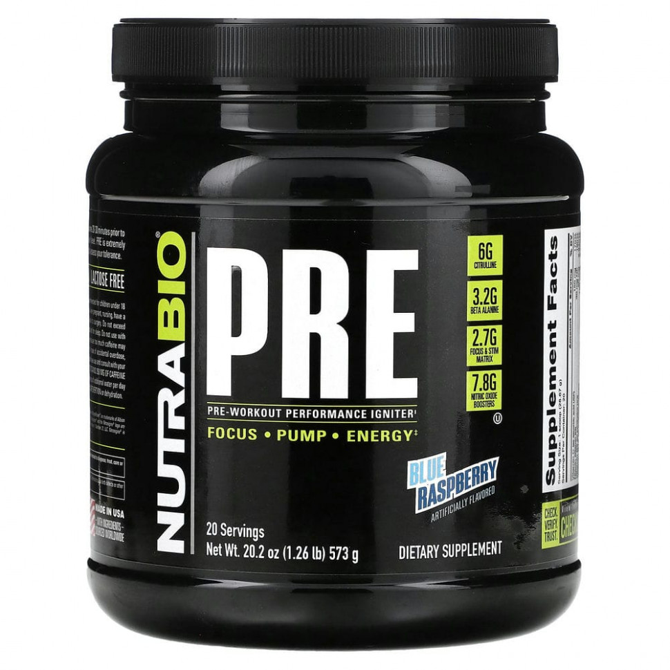   Nutrabio Labs, Pre-Workout Performance Igniter,   , 573  (1,26 )   -     , -  