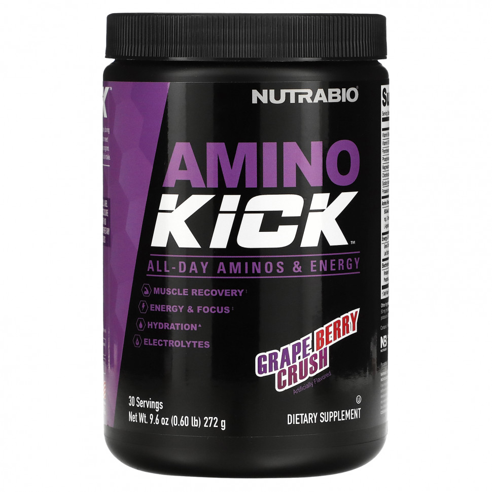   Nutrabio Labs, Amino Kick, Grape Berry Crush, 272  (0,6 )   -     , -  