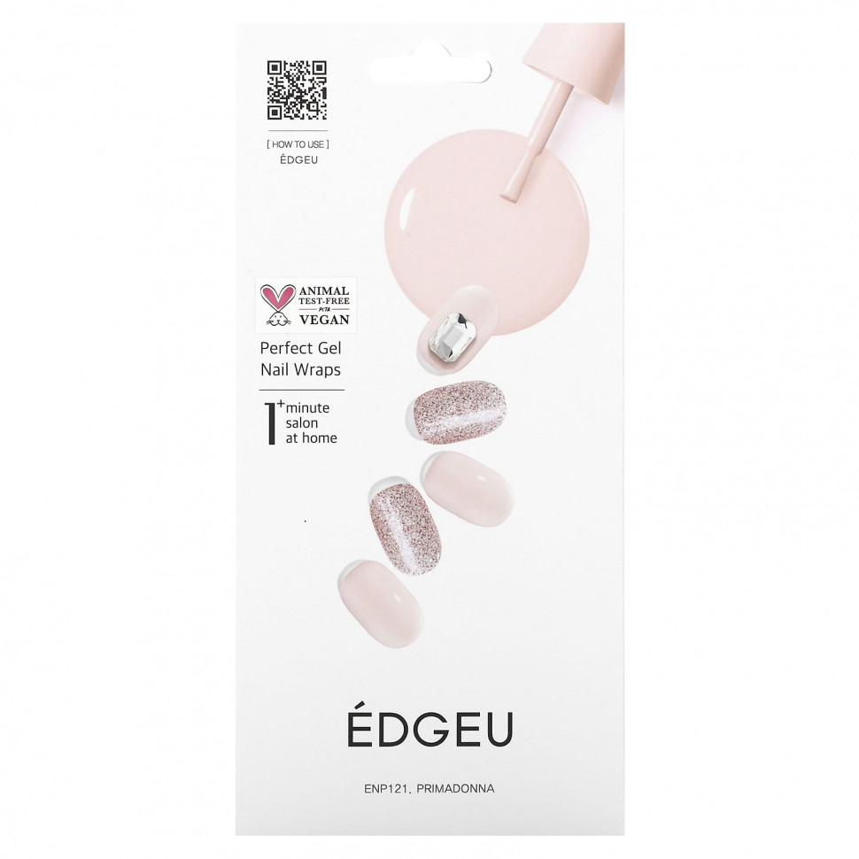   Edgeu, Perfect Gel Nail Wraps, ENP 121, Primadonna,   16    -     , -  