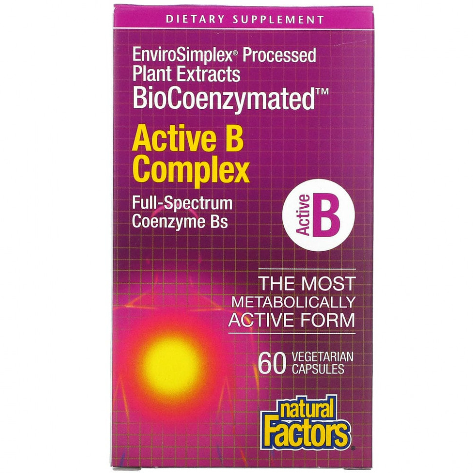   Natural Factors, BioCoenzymated,    B, 60     -     , -  