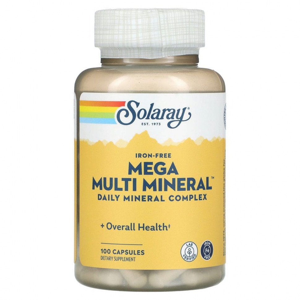   Solaray, Mega Multi Mineral,    , 100    -     , -,   
